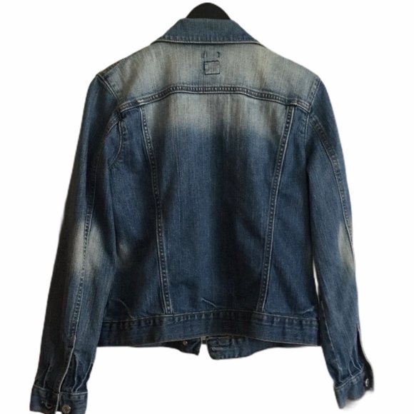 Gap Distressed Denim Medium Jean Jacket - Picture 3 of 6